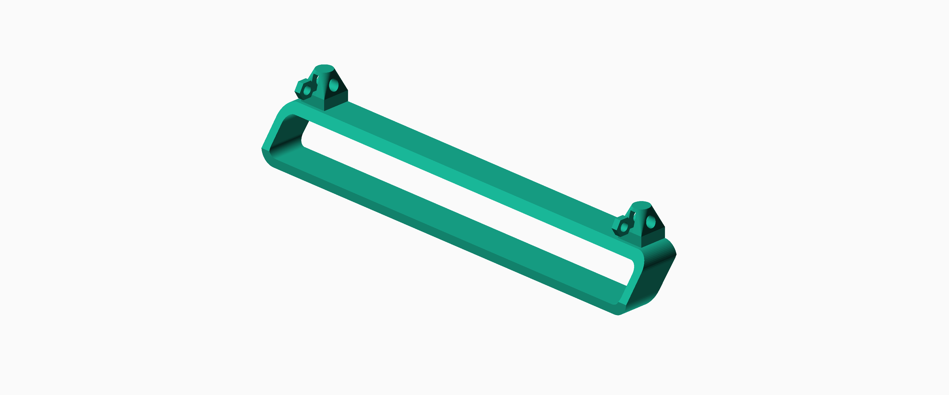 slide hex nuts into feet